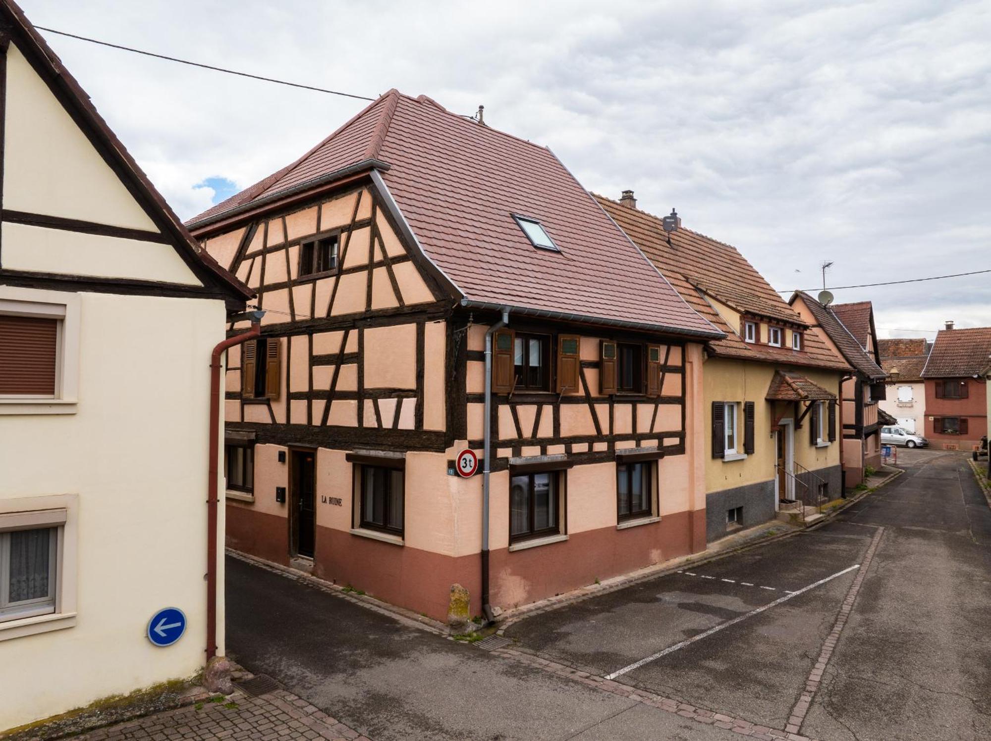 La Ruine - Gite D'Alsace Jusqu'A 10 Personnes Avec Spa Interieur Guémar Eksteriør bilde
